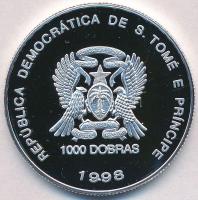 Sao Tomé és Principé 1998. 1000D Cu-Ni "Halak" hologramos emlékérme T:BU 
Sao Tomé and Pr...