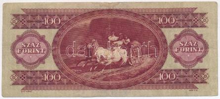 1947. 100Ft T:III,III-
Hungary 1947. 100 Forint C:F,VG 
Adamo F27