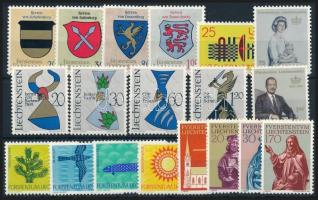 1965-1966 19 db klf bélyeg, közte teljes sorok, 1965-1966 19 stamps