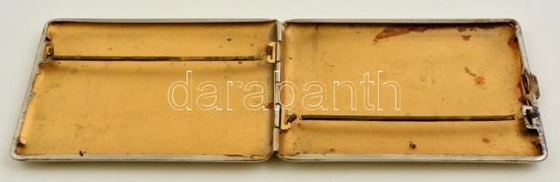 Fém cigarettatárca, 11,5×8 cm