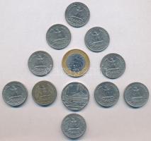 12db-os vegyes amerikai fémpénz tétel, közte Amerikai Egyesült Államok, Brazília, Kuba T:2
12pcs of...