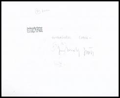 1986 Jankovszky György(1946-): Víkend ház XXI, feliratozva, aláírt, pecséttel jelzett, részben színe...