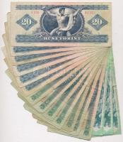 16db-os vegyes magyar forint bankjegy tétel, közte 3db 200Ft-os T:III,III-