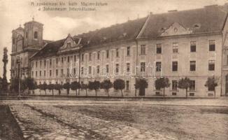 Szakolca, Skalica; Kir. katolikus főgimnázium, Johanneum internátus. Schefranek H. és Fia kiadása / grammar school, boarding school (EK)