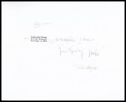 1983 Jankovszky György(1946-): New York, World Trade Center 10/2, feliratozva, kartonra kasírozva, p...