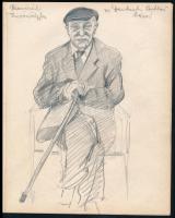 Róna Emy (1904-1988): Vázalatok, füzetben. Ceruza, papír, füzet elején aláírt, 24,5x19 cm