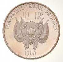 Nigéria 1968. 10Fr Ag "Oroszlán" T:2(PP)
Niger 1968. 10 Francs Ag "Lion" C:XF(P...