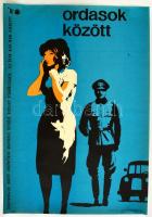 cca 1960 Ordasok között. Szovjet film plakát. 40x60 cm