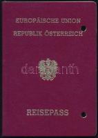 1996 Osztrák Köztársaság fényképes útlevele/ 1996 Austrian passport with foto