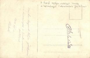 1916 Osztrák-magyar haditengerészet csatahajója teljes gőzzel megy, füstölő kémények / K.u.K. Kriegs...