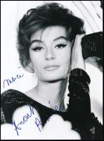 Anouk Aimee (1921- ) színésznő saját kézzel aláírt fotója / autograph signature 24x18 cm