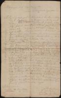 1802 Katona Mihály főkapitánynak magyar nyelven írt levél