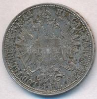 Ausztria 1888. 1Fl Ag Ferenc József T:2 patina  Austria 1888. 1 Florin Ag Franz Joseph C:XF patina  Krause KM#2222