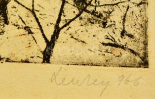 Lenkey Zoltán (1936-1983): Vegetáció. Rézkarc, papír, jelzett, 25×20 cm