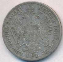 Ausztria 1891. 1Fl Ag "Ferenc József" T:2 Austria 1891. 1 Florin Ag "Franz Joseph" C:XF  Krause KM#2222