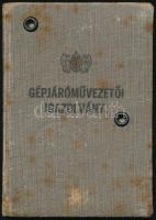 1939 Bp., Fényképes gépjárművezetői igazolvány tűzoltó számára