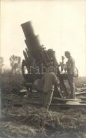 1917 30,5 cm Mörser lövésre készen / WWI K.u.K. 30,5 mortar ready to use. photo