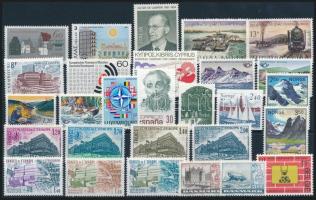 1978-1983 Europa CEPT motívum 9 db sor + 9 klf önálló érték, 1978-1983 Europa CEPT 9 sets + 9 stamps