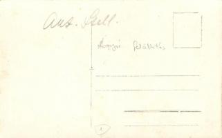 Ágyú felállítása a hegyekben / WWI K.u.K. military cannon and soldiers in the mountains. photo