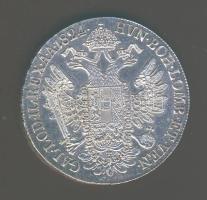 Ausztria/magyar verdejel 1824B Thaler Ag I.Ferenc T:2/2- pici foltok