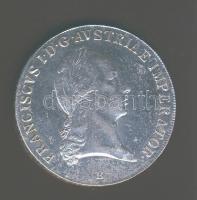 Ausztria/magyar verdejel 1824B Thaler Ag I.Ferenc T:2/2- pici foltok