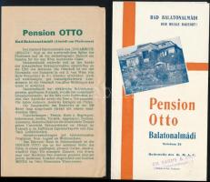 cca 1930-1940 Balatoni képes utazási prospektusok gyűjteménye: Balatonvilágos, Siófok, Balatonkenese...