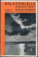 cca 1930-1940 Balatoni képes utazási prospektusok gyűjteménye: Balatonvilágos, Siófok, Balatonkenese...