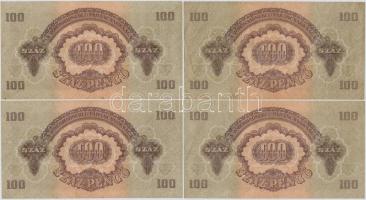 1944. 100P "A Vöröshadsereg Parancsnoksága" (4x) páronként sorszámkövető T:I-,III
