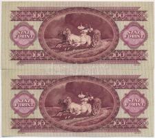 1949. 100Ft (2x) T:II törés nélküli hajtás 
Adamo F28