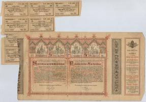 Vegyes: 5db-os részvény és sorsjegy tétel, közte 1927. "Vármegyei Takarékpénztár Részvénytársas...