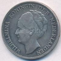 Hollandia 1940. 1G Ag "I. Vilma" T:2 Netherlands 1940. 1 Gulden Ag "Wilhelmina I" C:XF