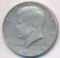 Amerikai Egyesült Államok 1964. 1/2$ Ag Kennedy T:2 USA 1964. 1/2 Dollar Ag Kennedy C:XF