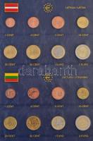 2000-2015. Euro sorok 2db albumba rendezve (19xklf) benne Észtország, Lettország, Szlovénia, Belgium...