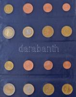 2000-2015. Euro sorok 2db albumba rendezve (19xklf) benne Észtország, Lettország, Szlovénia, Belgium...