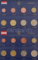 2000-2015. Euro sorok 2db albumba rendezve (19xklf) benne Észtország, Lettország, Szlovénia, Belgium...