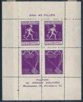 1931 Magyar ex-libris gyűjtők esztergomi kiállítása propaganda kisív