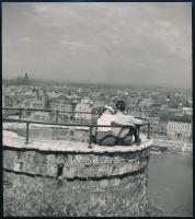 cca 1950-1960 4 db nagyobb méretű Budapest fotó, rajtuk pl a Kossuth híd. 16x24 cm