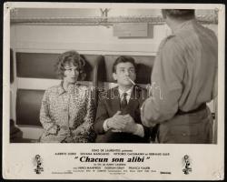 1960 Vittorio Gassmann és silvana Mangano a Chacun son alibi,c. filmben 24x30,5 cm