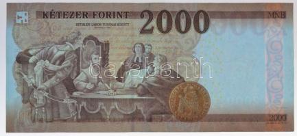 2016. 2000Ft "CB" kék színhibás? T:III