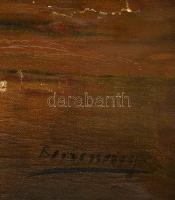 Olvashatatlan jelzéssel: Erdő részlet. Olaj, vászon, sérült, 75×99 cm