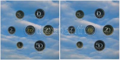 2006. 1Ft-100Ft (7xklf) "1956-os forradalom" forgalmi sor karton dísztokban (2x) T:PP 
Ad...