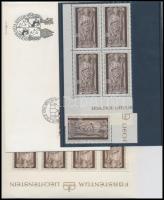 Bishop Ortlieb von Brandis margin stamp + corner blocks of 4 + mini sheet FDC Ortlieb von Brandis pü...