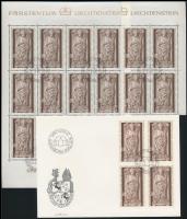 Bishop Ortlieb von Brandis corner block of 4 + mini sheet with first day cancellation + FDC Ortlieb ...