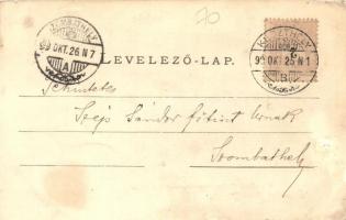 1899 Badacsony, A keszthelyi főgimnázium badacsonyi kirándulása. Mérei Ignác kiadása (r)