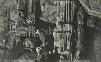 Resicabánya, Resita; A sztirniki cseppkőbarlang. Weiss Adolf kiadása / Die Stirniker Tropfsteinhöhle / salactite cave interior (EK)