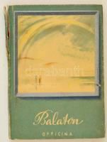 Keresztury Dezső: Balaton. Officina képeskönyvek. Budapest, 1940, Officina, 71 p. Kiadói kartonált papírkötés, számos fekete-fehér illusztrációva gerincén sérült papírkötéssel