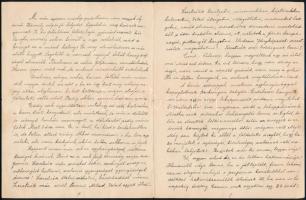 1916 Személyes hangú levél a frontról, Cs. és kir. Hadsegélyező Hivatal fejléces papírján, 4 sztl. l...