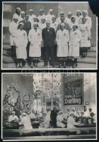 1935-1938 M. Kir. Dohánygyári fotók, 4 db, közte a m. kir. dohányjövedéki kiállítás fotójával, egy k...