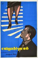 cca 1980 Csigalépcső magyar film plakátja 40x60 cm