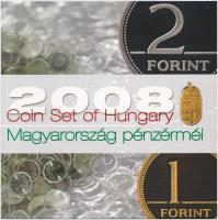 2008. 1Ft-100Ft (7xklf) "Búcsú az egy- és kétforintostól" forgalmi sor dísztokos szettben (2x) T:BU,PP  Adamo FO42